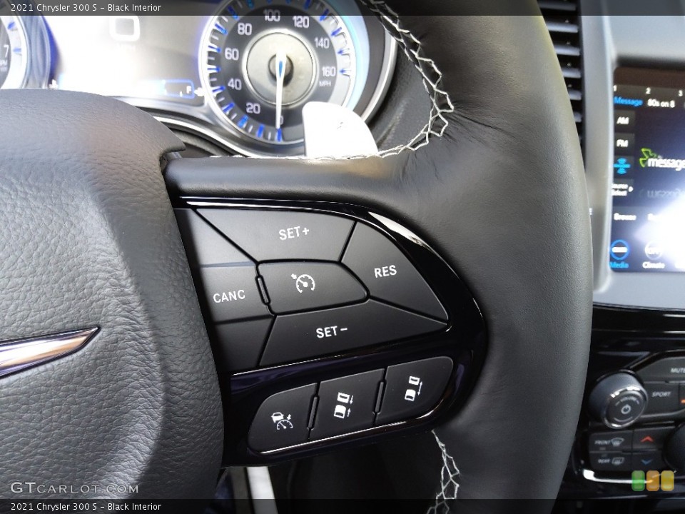 Black Interior Steering Wheel for the 2021 Chrysler 300 S #143193967
