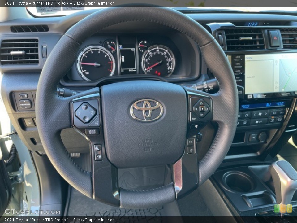 Black/Graphite Interior Steering Wheel for the 2021 Toyota 4Runner TRD Pro 4x4 #143196937