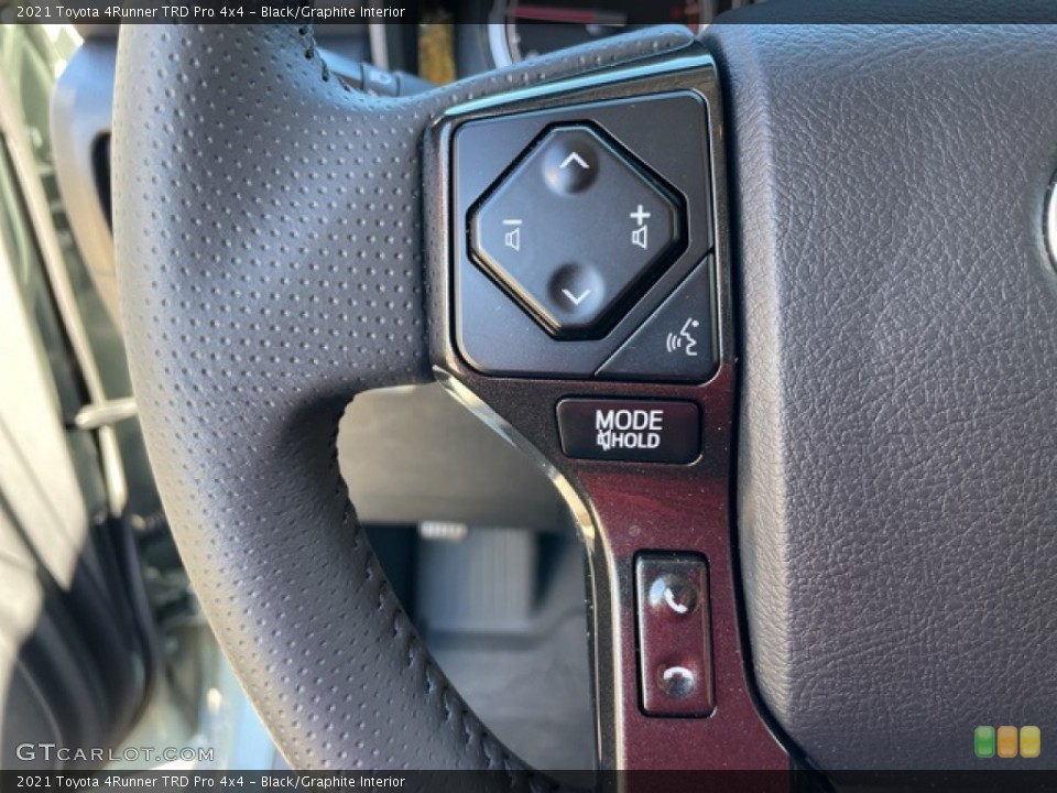 Black/Graphite Interior Steering Wheel for the 2021 Toyota 4Runner TRD Pro 4x4 #143196997