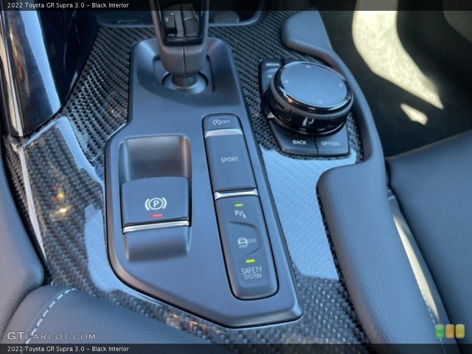 Black Interior Controls for the 2022 Toyota GR Supra 3.0 #143197171
