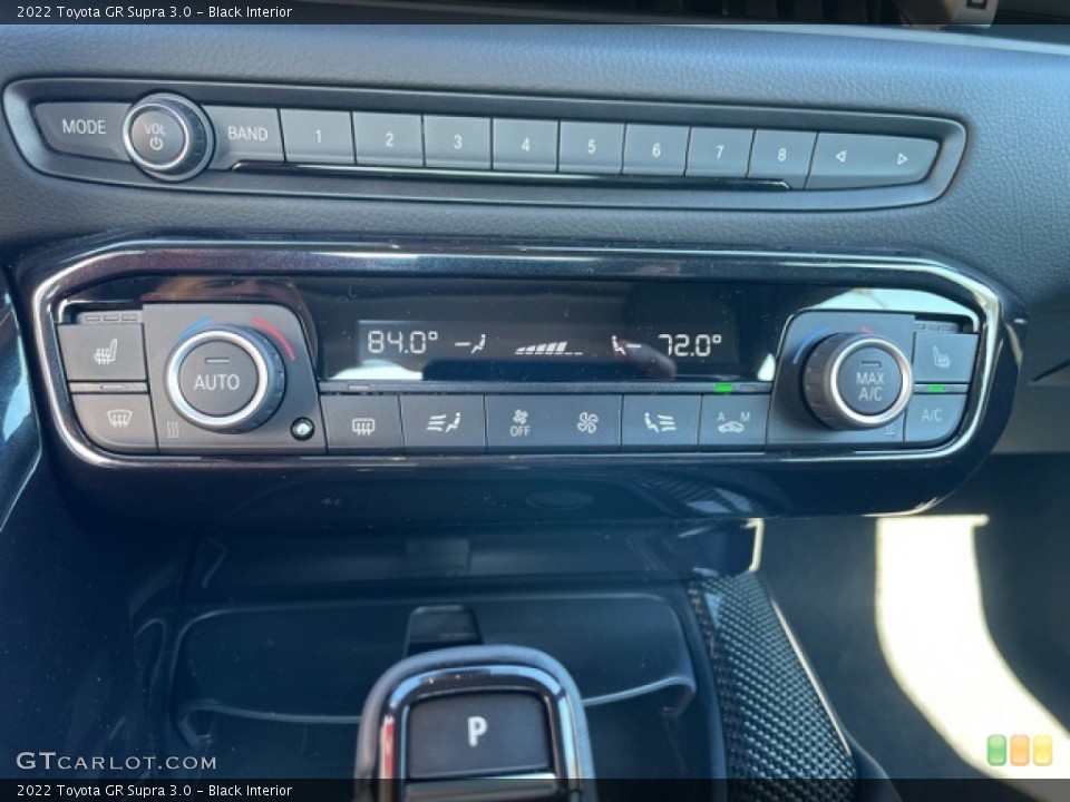 Black Interior Controls for the 2022 Toyota GR Supra 3.0 #143197177