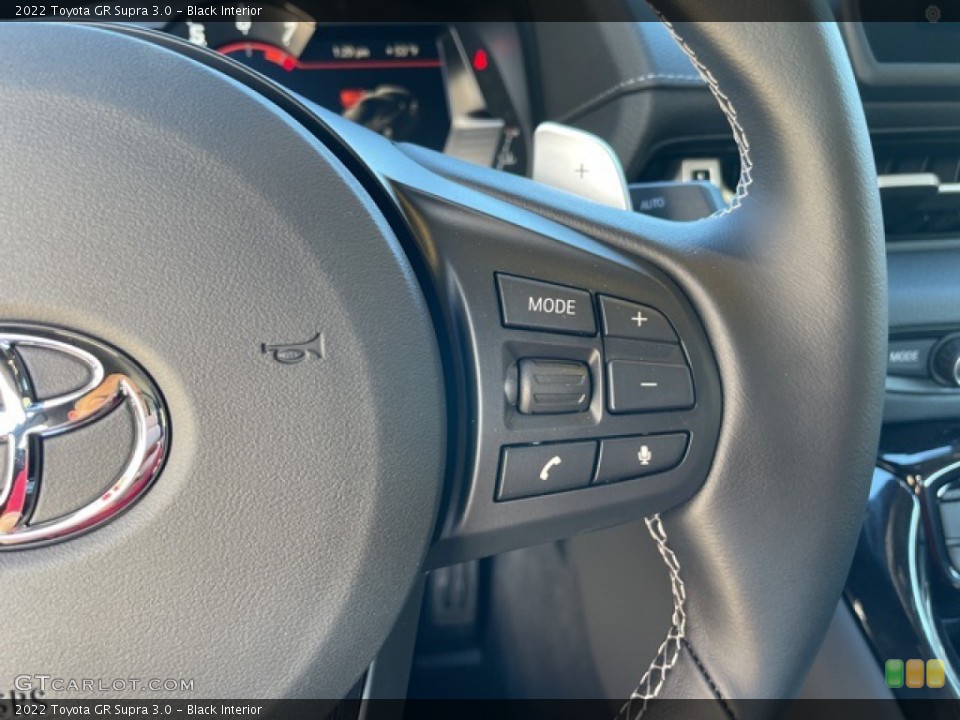 Black Interior Steering Wheel for the 2022 Toyota GR Supra 3.0 #143197189