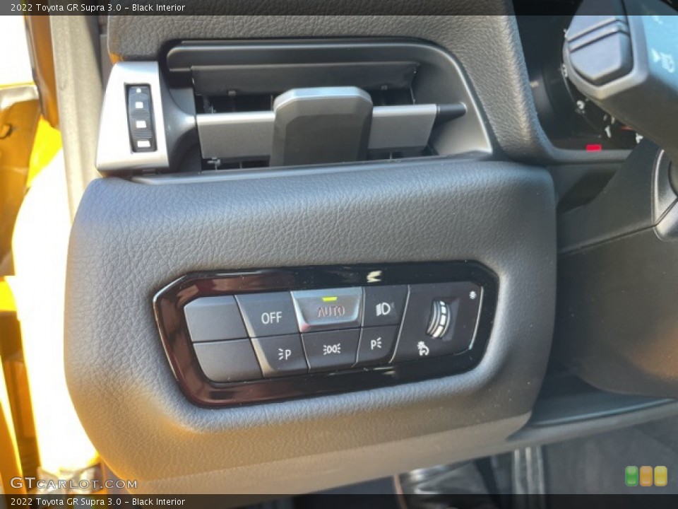 Black Interior Controls for the 2022 Toyota GR Supra 3.0 #143197201