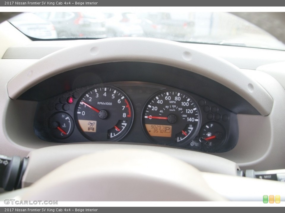 Beige Interior Gauges for the 2017 Nissan Frontier SV King Cab 4x4 #143198625
