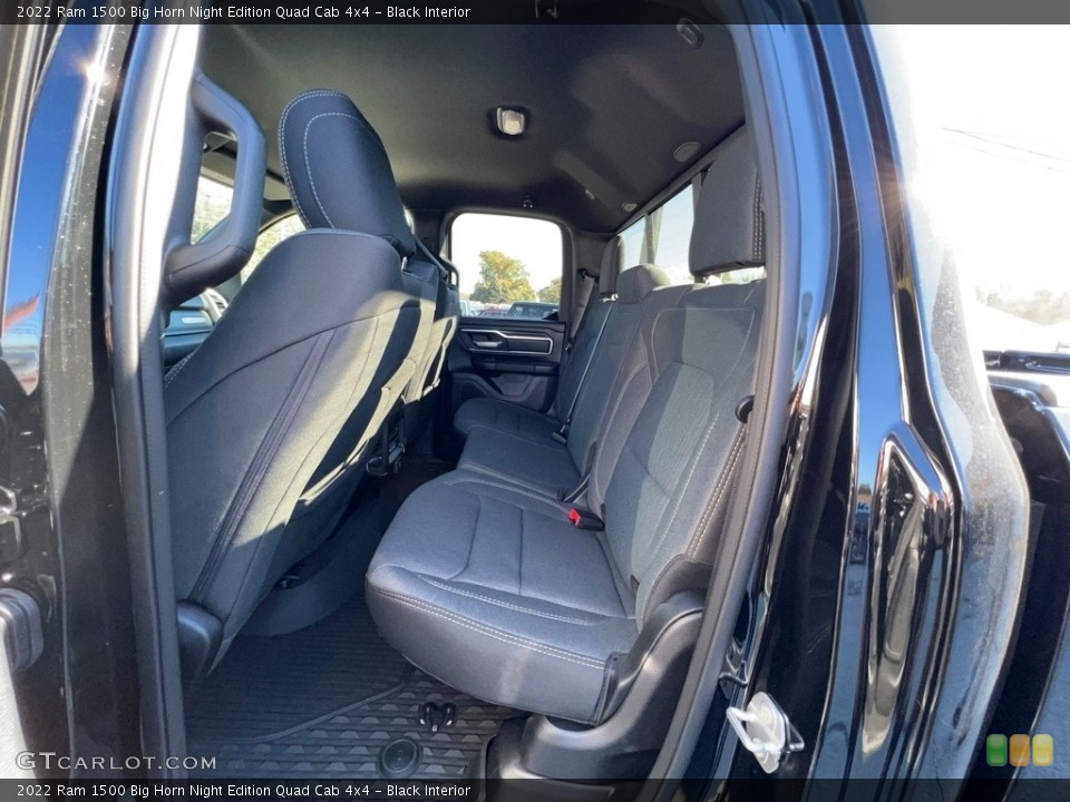 Black Interior Rear Seat for the 2022 Ram 1500 Big Horn Night Edition Quad Cab 4x4 #143204448