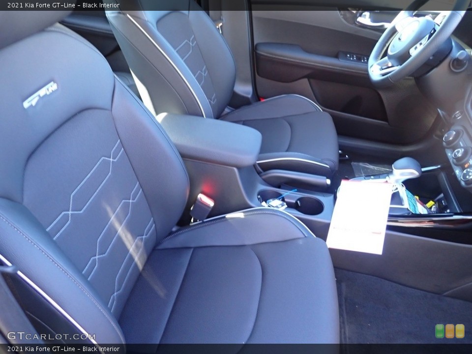 Black Interior Front Seat for the 2021 Kia Forte GT-Line #143204460
