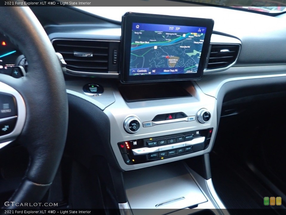 Light Slate Interior Navigation for the 2021 Ford Explorer XLT 4WD #143205978