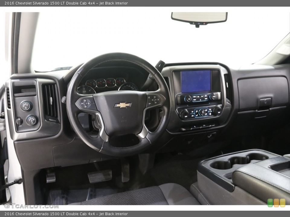 Jet Black Interior Dashboard for the 2016 Chevrolet Silverado 1500 LT Double Cab 4x4 #143209864