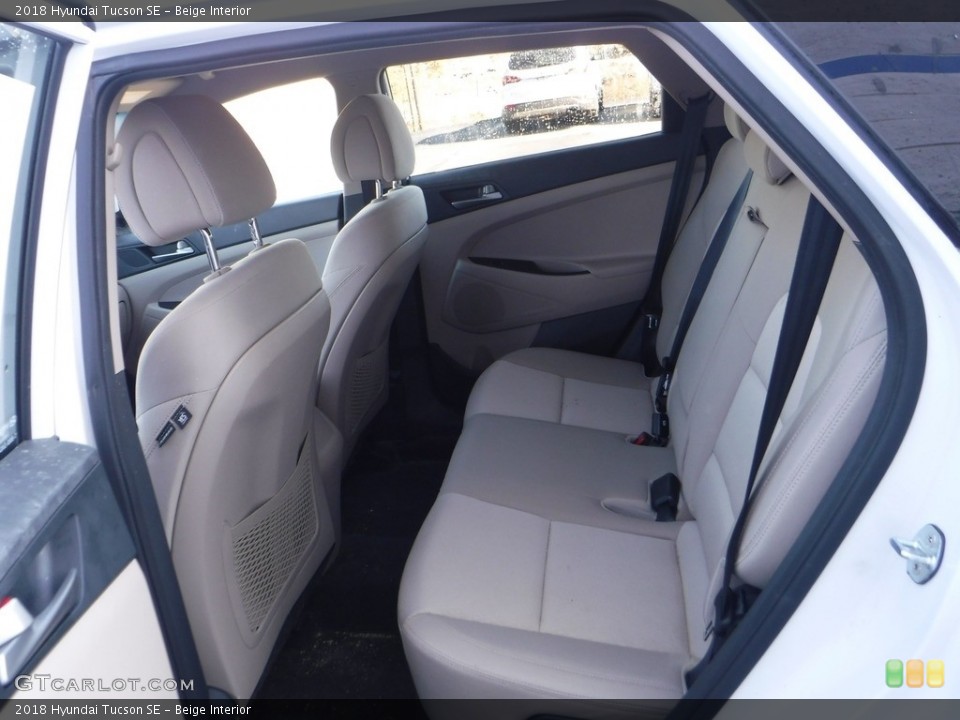Beige Interior Rear Seat for the 2018 Hyundai Tucson SE #143212294