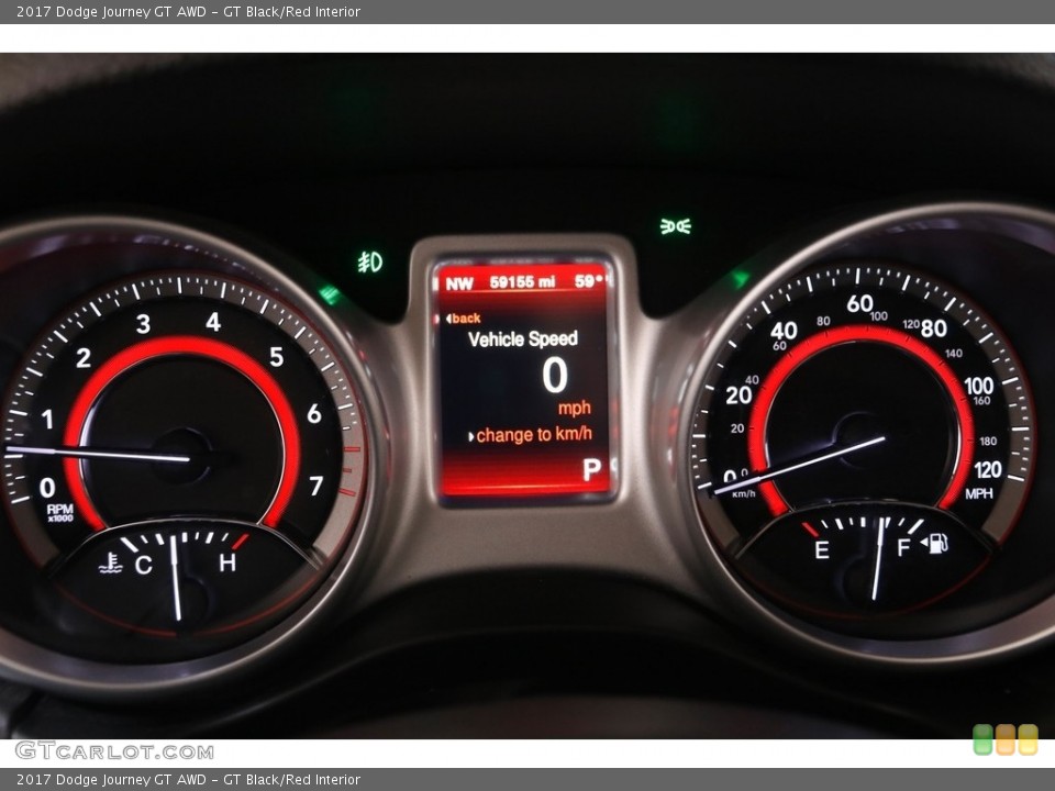 GT Black/Red Interior Gauges for the 2017 Dodge Journey GT AWD #143218142