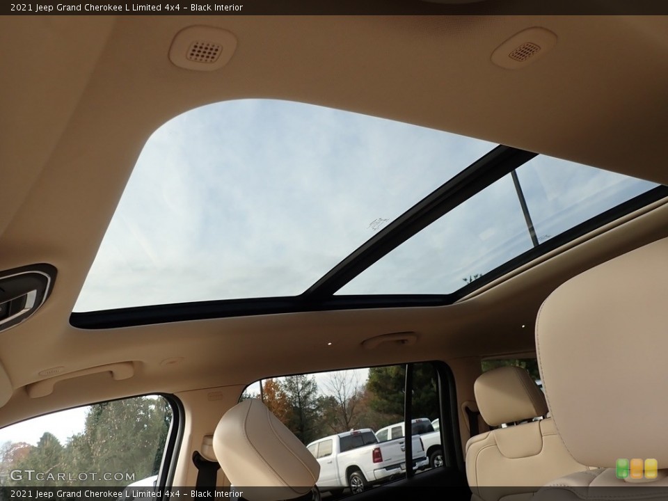 Black Interior Sunroof for the 2021 Jeep Grand Cherokee L Limited 4x4 #143220612