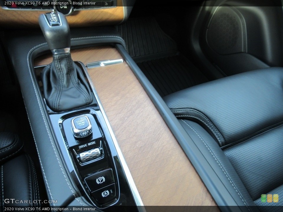 Blond Interior Controls for the 2020 Volvo XC90 T6 AWD Inscription #143220930