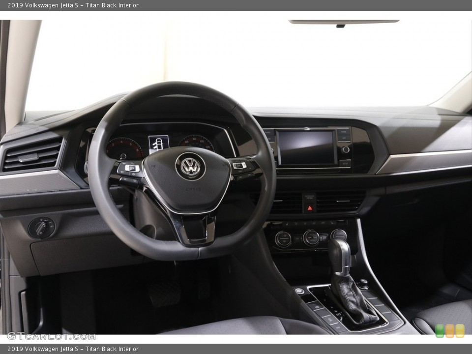 Titan Black Interior Dashboard for the 2019 Volkswagen Jetta S #143220969