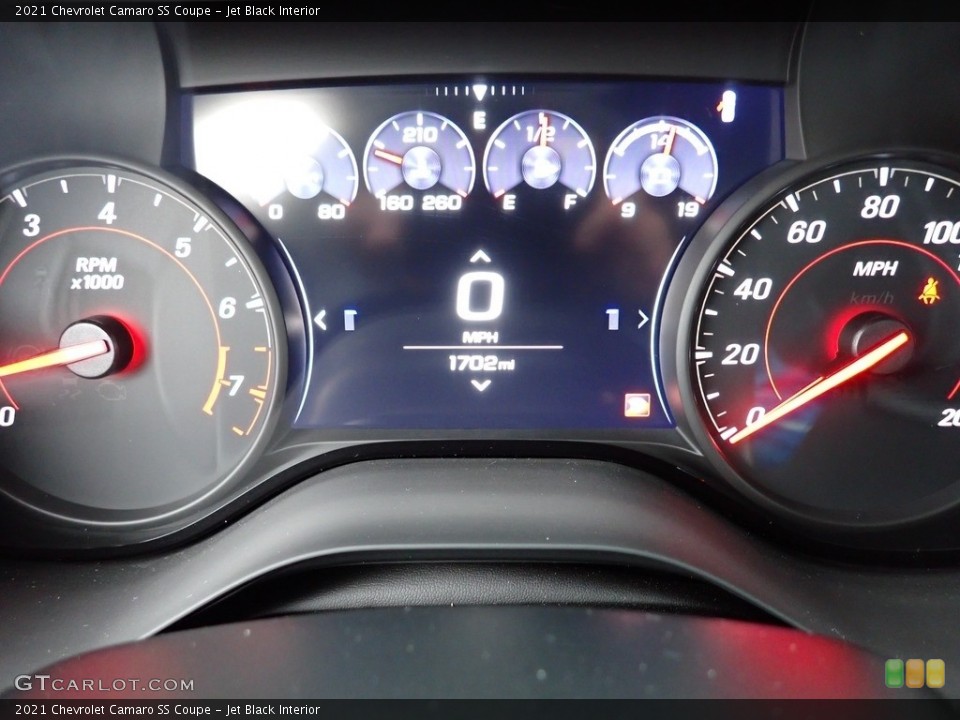 Jet Black Interior Gauges for the 2021 Chevrolet Camaro SS Coupe #143221461