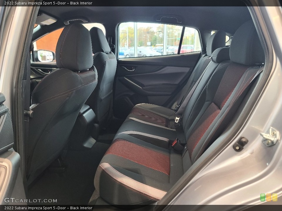 Black Interior Rear Seat for the 2022 Subaru Impreza Sport 5-Door #143222370