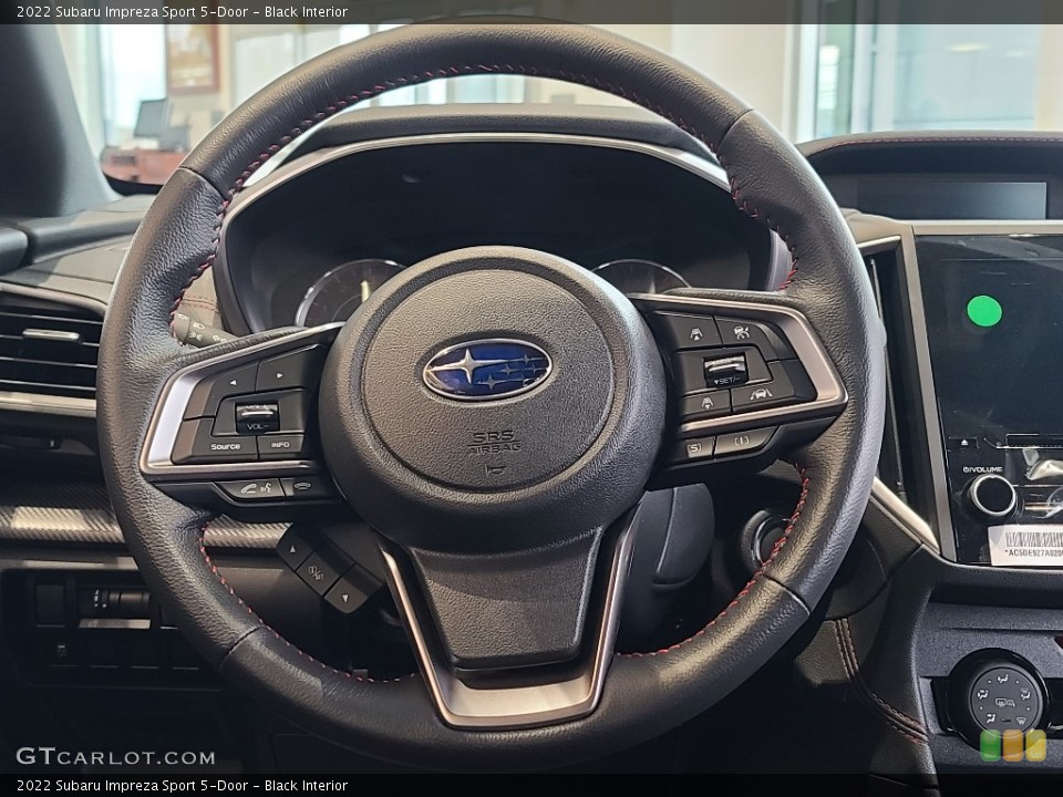 Black Interior Steering Wheel for the 2022 Subaru Impreza Sport 5-Door #143222457