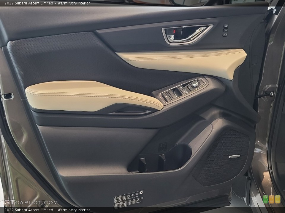Warm Ivory Interior Door Panel for the 2022 Subaru Ascent Limited #143222826