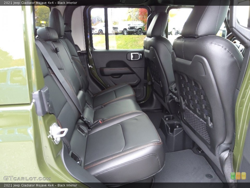 Black Interior Rear Seat for the 2021 Jeep Gladiator Mojave 4x4 #143225961