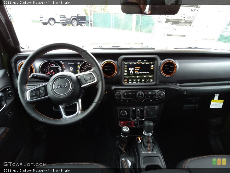 Black Interior Dashboard for the 2021 Jeep Gladiator Mojave 4x4 #143226015