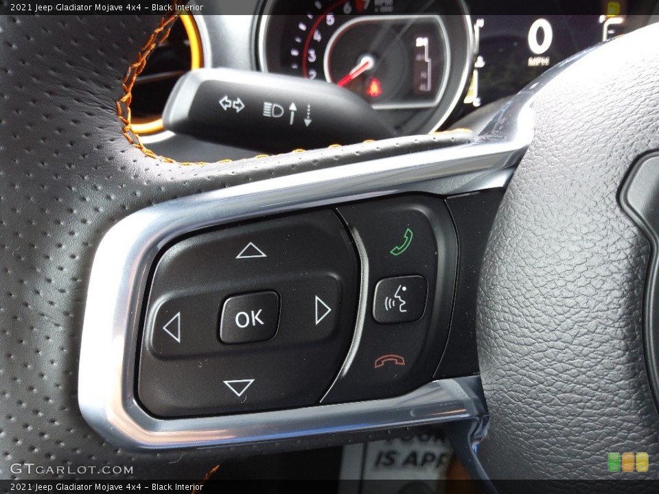 Black Interior Steering Wheel for the 2021 Jeep Gladiator Mojave 4x4 #143226036