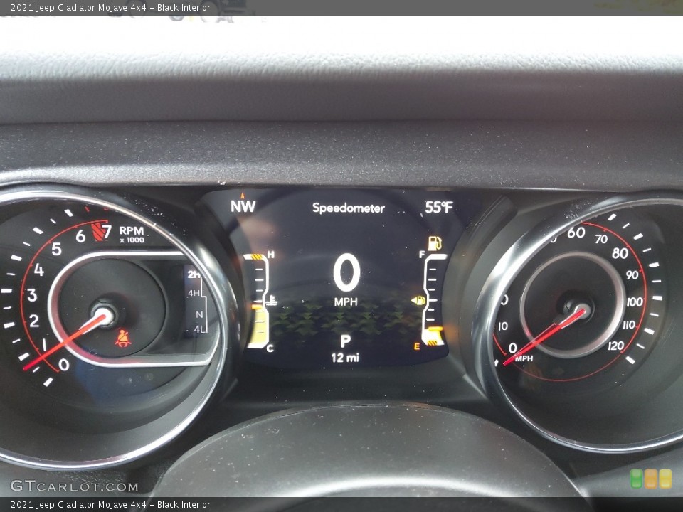 Black Interior Gauges for the 2021 Jeep Gladiator Mojave 4x4 #143226105