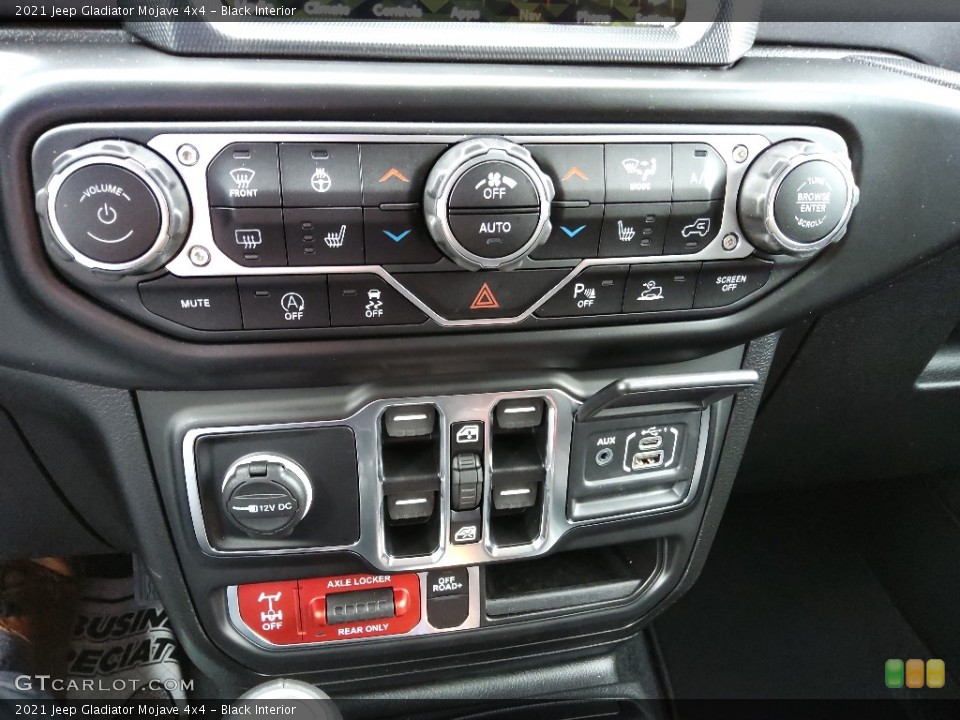 Black Interior Controls for the 2021 Jeep Gladiator Mojave 4x4 #143226276