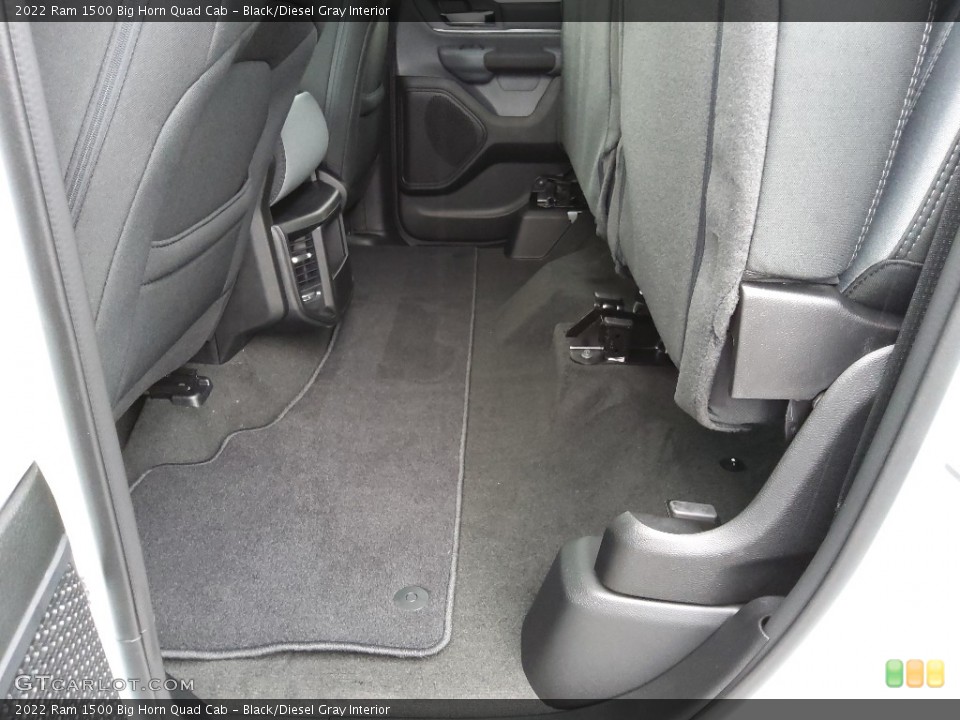 Black/Diesel Gray Interior Rear Seat for the 2022 Ram 1500 Big Horn Quad Cab #143226852