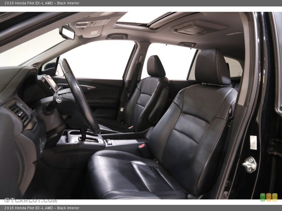 Black Interior Front Seat for the 2016 Honda Pilot EX-L AWD #143233568