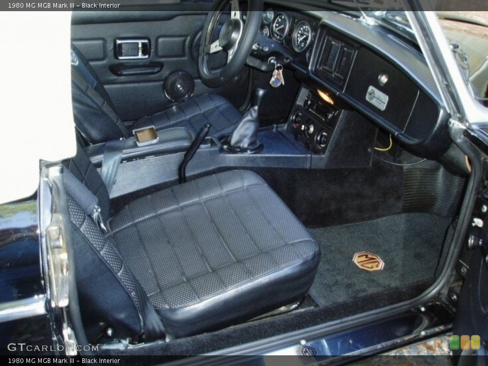 Black 1980 MG MGB Interiors