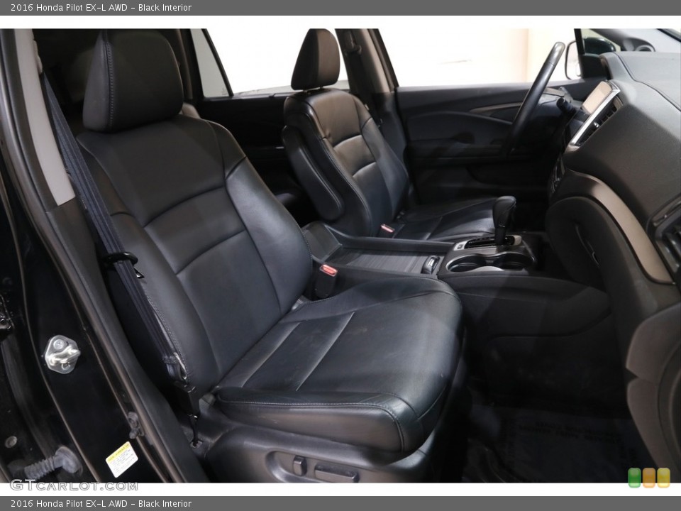 Black Interior Front Seat for the 2016 Honda Pilot EX-L AWD #143233775