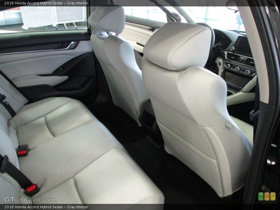 Gray Interior Rear Seat for the 2018 Honda Accord Hybrid Sedan #143237032