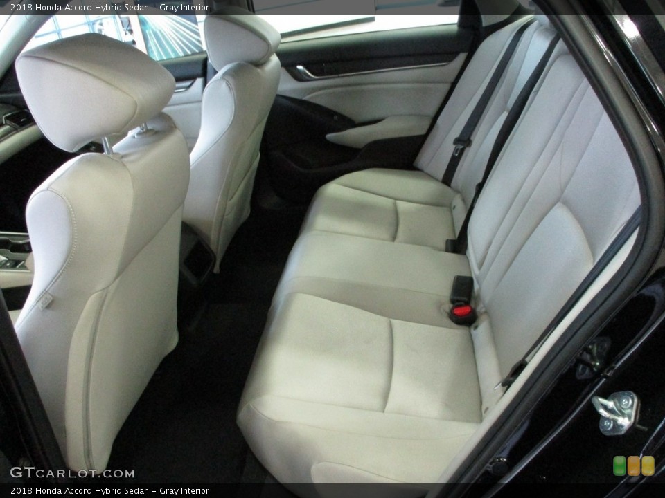 Gray Interior Rear Seat for the 2018 Honda Accord Hybrid Sedan #143237050