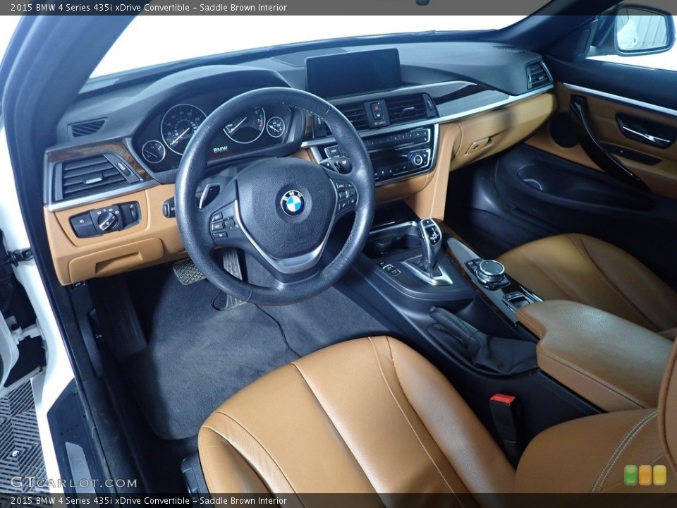 Saddle Brown Interior Photo for the 2015 BMW 4 Series 435i xDrive Convertible #143244573