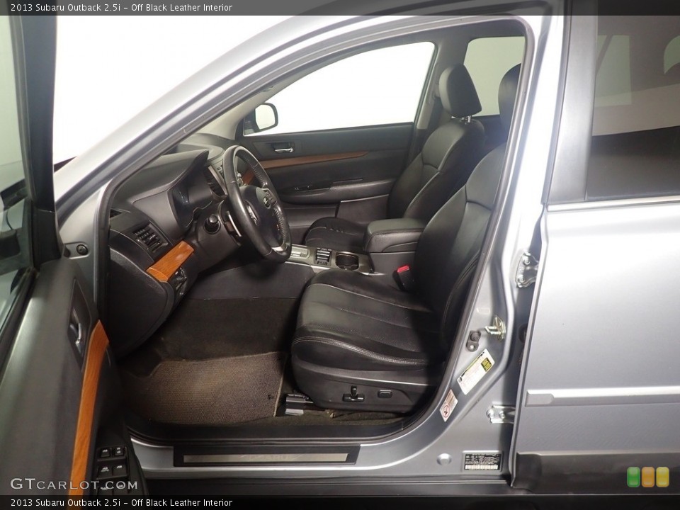 Off Black Leather Interior Front Seat for the 2013 Subaru Outback 2.5i #143246286
