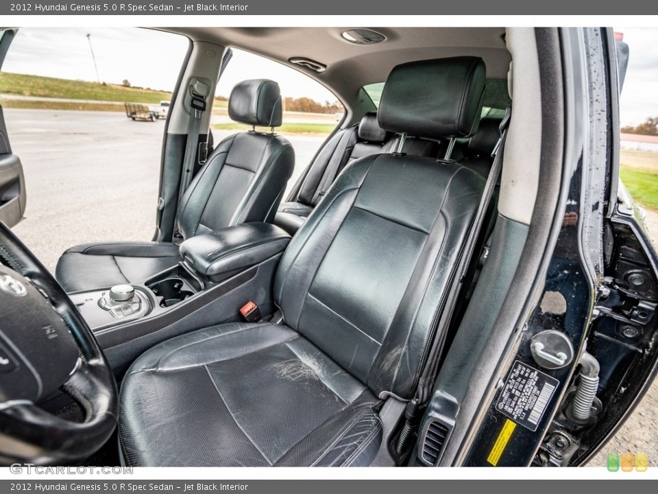 Jet Black Interior Front Seat for the 2012 Hyundai Genesis 5.0 R Spec Sedan #143248361