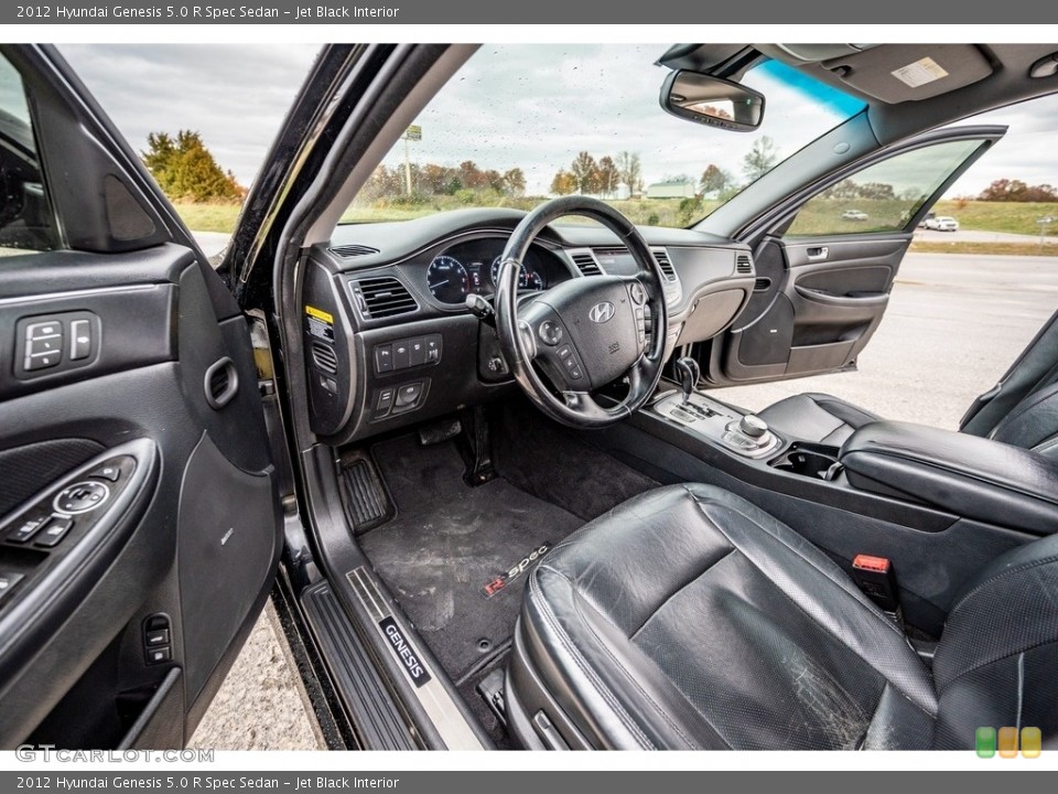 Jet Black Interior Front Seat for the 2012 Hyundai Genesis 5.0 R Spec Sedan #143248370