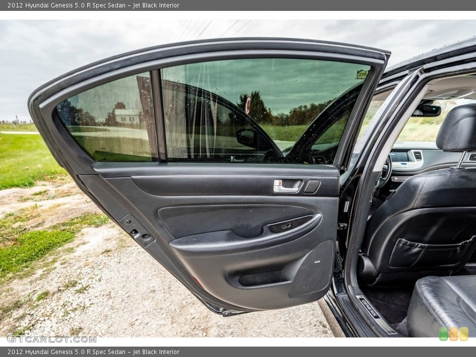 Jet Black Interior Door Panel for the 2012 Hyundai Genesis 5.0 R Spec Sedan #143248382