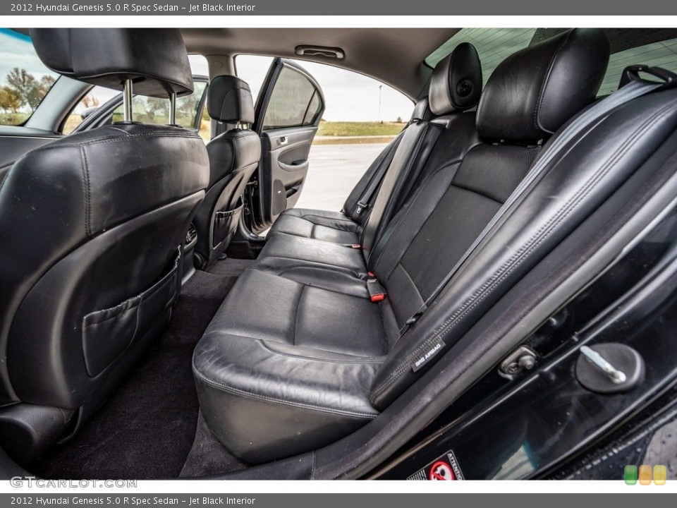 Jet Black Interior Rear Seat for the 2012 Hyundai Genesis 5.0 R Spec Sedan #143248389