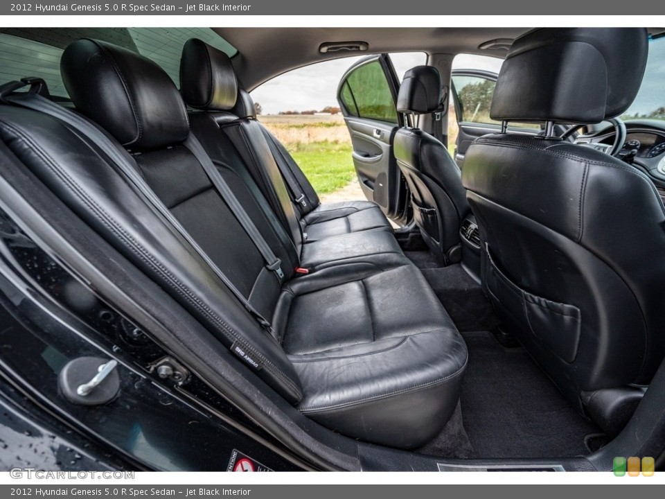 Jet Black Interior Rear Seat for the 2012 Hyundai Genesis 5.0 R Spec Sedan #143248400