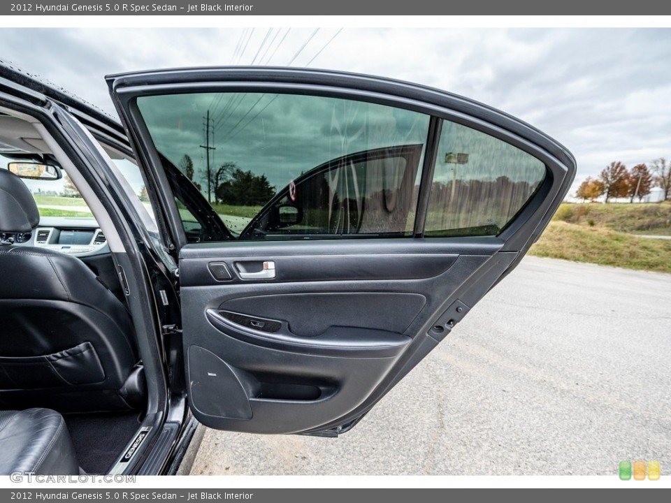 Jet Black Interior Door Panel for the 2012 Hyundai Genesis 5.0 R Spec Sedan #143248406