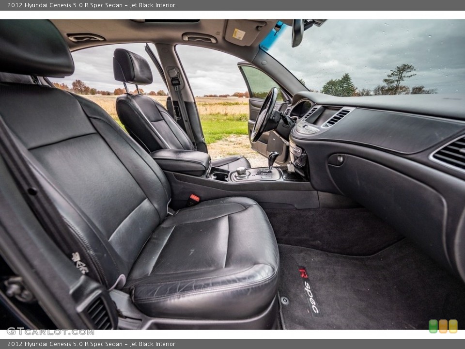 Jet Black Interior Front Seat for the 2012 Hyundai Genesis 5.0 R Spec Sedan #143248427