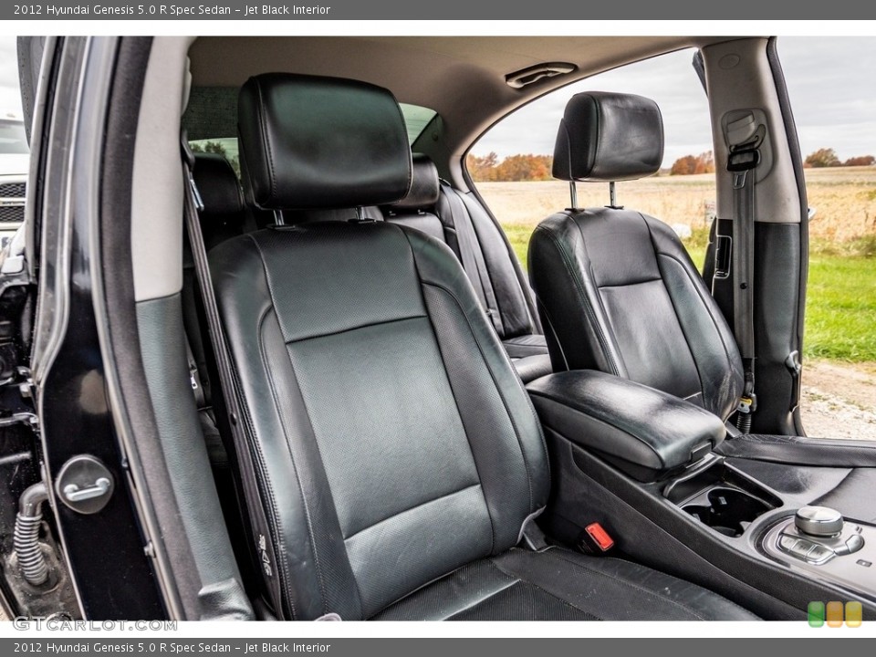 Jet Black Interior Front Seat for the 2012 Hyundai Genesis 5.0 R Spec Sedan #143248433