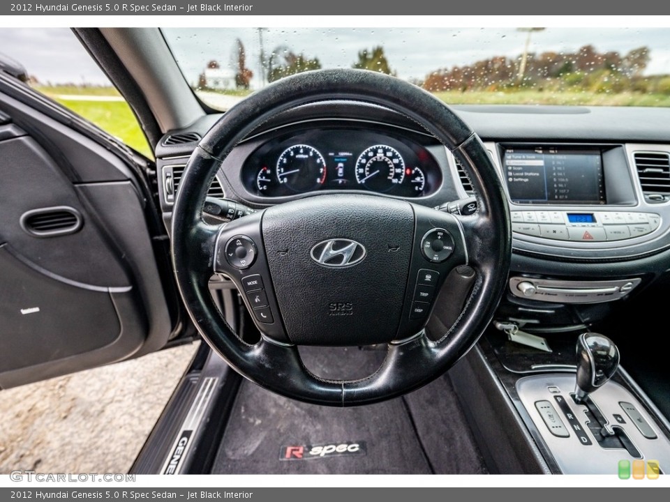 Jet Black Interior Steering Wheel for the 2012 Hyundai Genesis 5.0 R Spec Sedan #143248439
