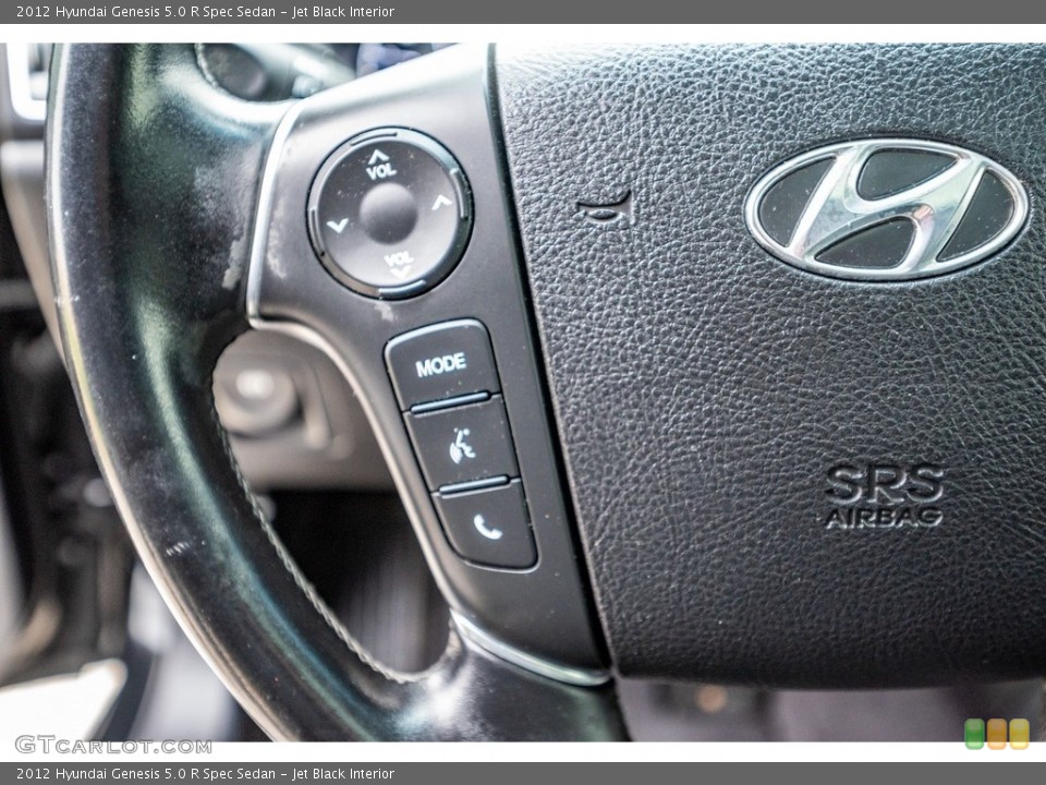 Jet Black Interior Steering Wheel for the 2012 Hyundai Genesis 5.0 R Spec Sedan #143248445