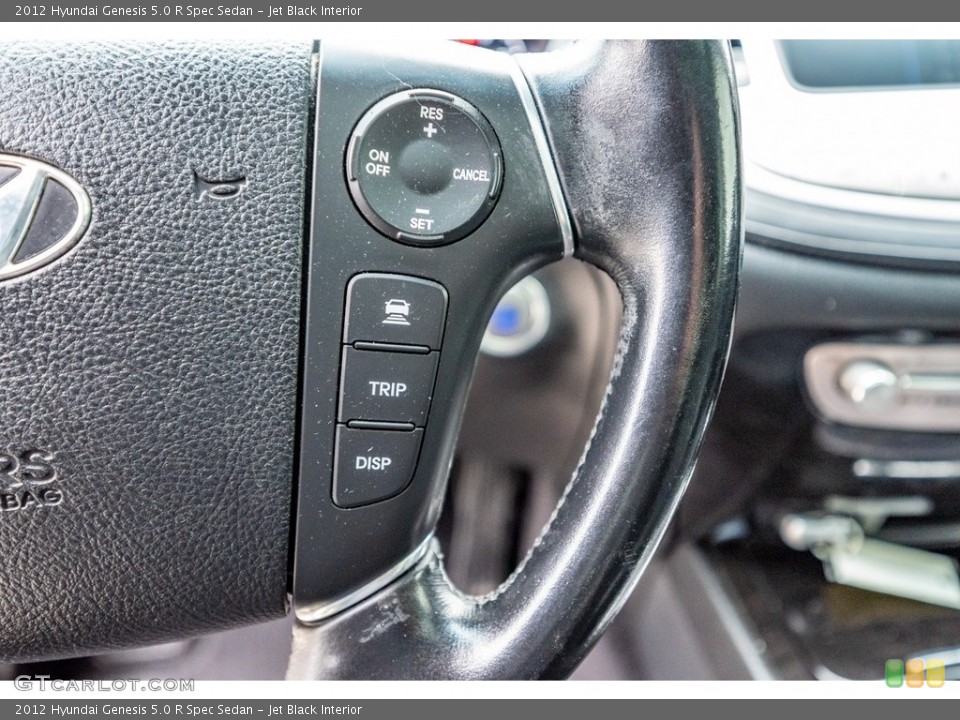 Jet Black Interior Steering Wheel for the 2012 Hyundai Genesis 5.0 R Spec Sedan #143248451