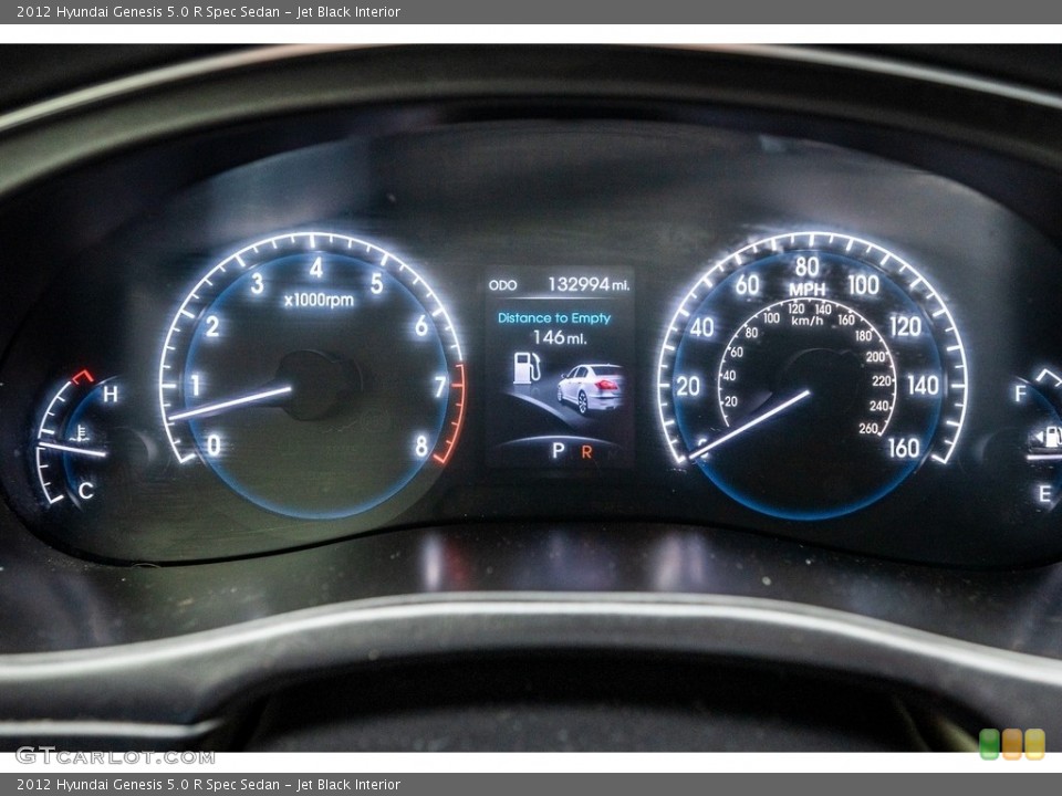 Jet Black Interior Gauges for the 2012 Hyundai Genesis 5.0 R Spec Sedan #143248457