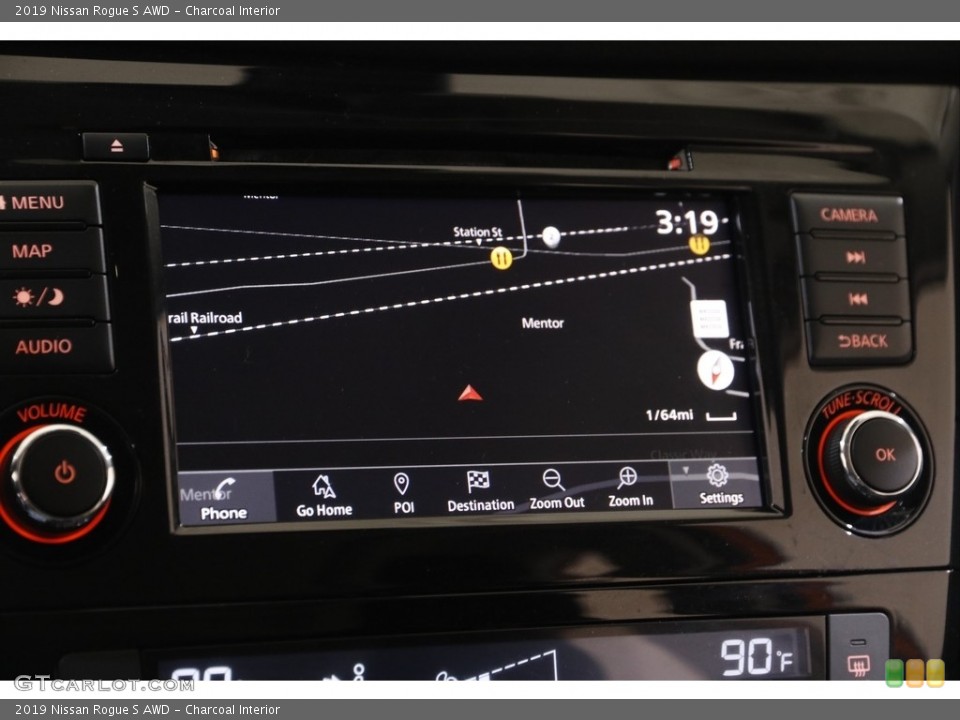 Charcoal Interior Navigation for the 2019 Nissan Rogue S AWD #143251775