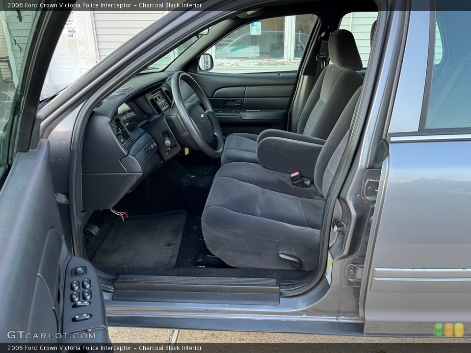 Charcoal Black Interior Front Seat for the 2006 Ford Crown Victoria Police Interceptor #143252141