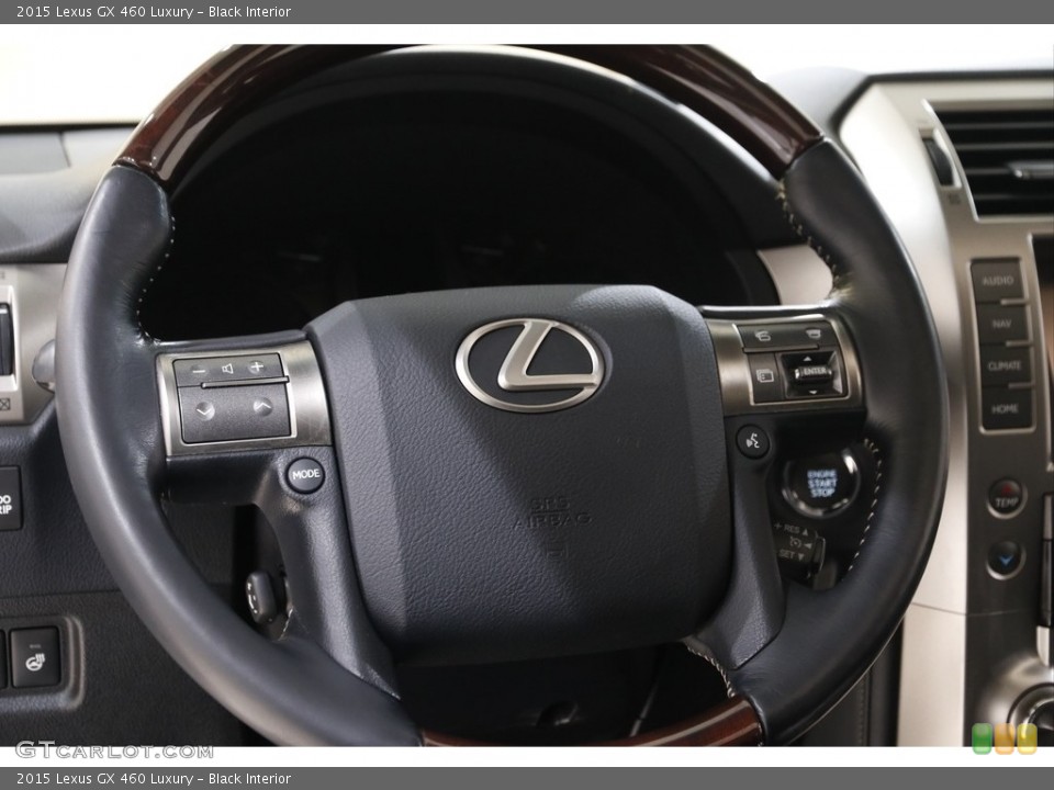 Black Interior Steering Wheel for the 2015 Lexus GX 460 Luxury #143253539