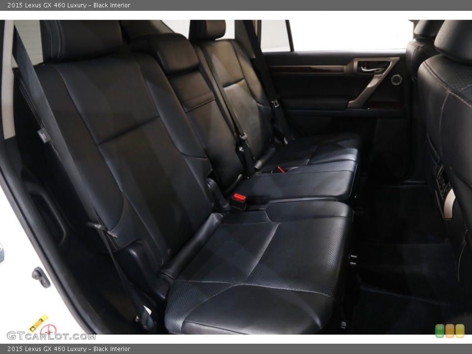 Black Interior Rear Seat for the 2015 Lexus GX 460 Luxury #143253674